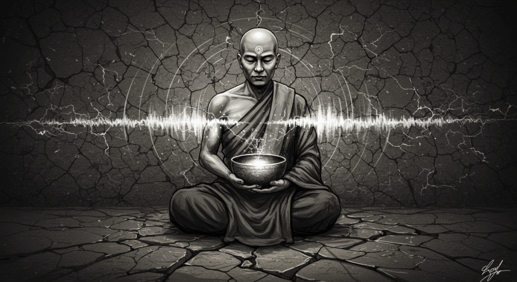 Solo entrepreneur practicing daily affirmations and freewriting to beat writing struggles and boost focus.